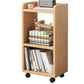 9.44" Wide Home Standard Bookshelf Modern Wood Movable Shelf