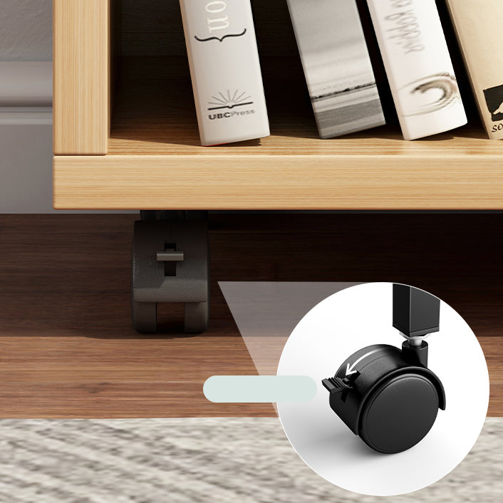 9.44" Wide Home Standard Bookshelf Modern Wood Movable Shelf