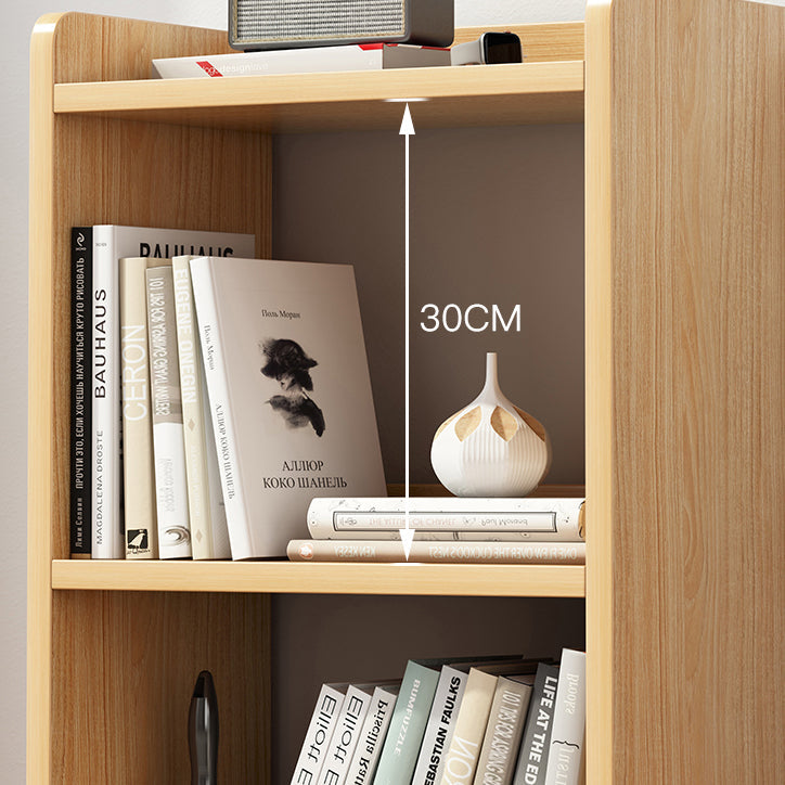 9.44" Wide Home Standard Bookshelf Modern Wood Movable Shelf