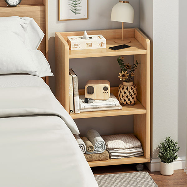 9.44" Wide Home Standard Bookshelf Modern Wood Movable Shelf