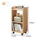9.44" Wide Home Standard Bookshelf Modern Wood Movable Shelf