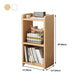 9.44" Wide Home Standard Bookshelf Modern Wood Movable Shelf