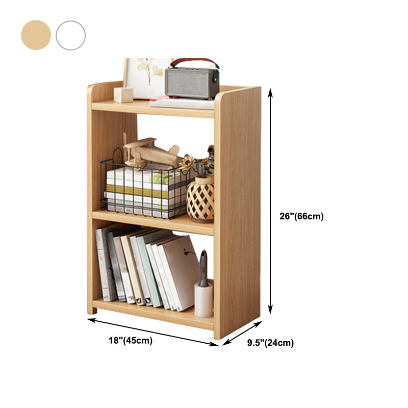 9.44" Wide Home Standard Bookshelf Modern Wood Movable Shelf