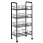 Steel Bookshelf, Multi Tiers Contemporary Bookcase for Home Office