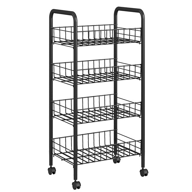 Steel Bookshelf, Multi Tiers Contemporary Bookcase for Home Office