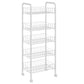 Steel Bookshelf, Multi Tiers Contemporary Bookcase for Home Office