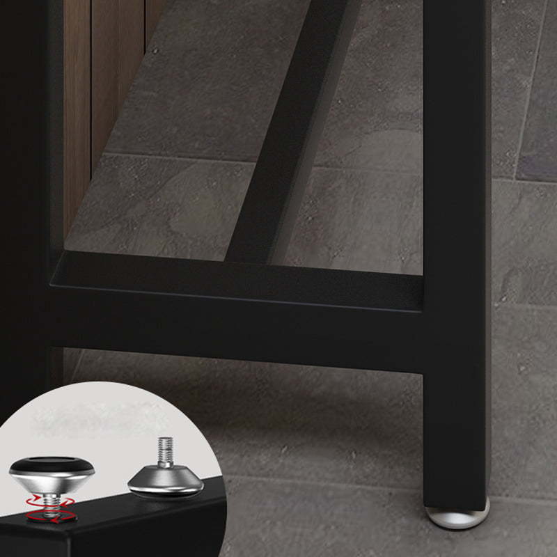 Bar-Esstisch aus Kunststoff, Holz, moderner rechteckiger Bartisch mit Bock für Café-Balkon