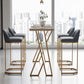 Sintered Stone Top Rectangle Bar Table Luxurious Pub Table with Double Pedestal Clearhalo 'Bar Furniture' 'Bar Tables' 'bar_tables' 'furn' 'furn_bar_tables' 'Furniture' 'Kitchen & Dining Furniture' 5541763