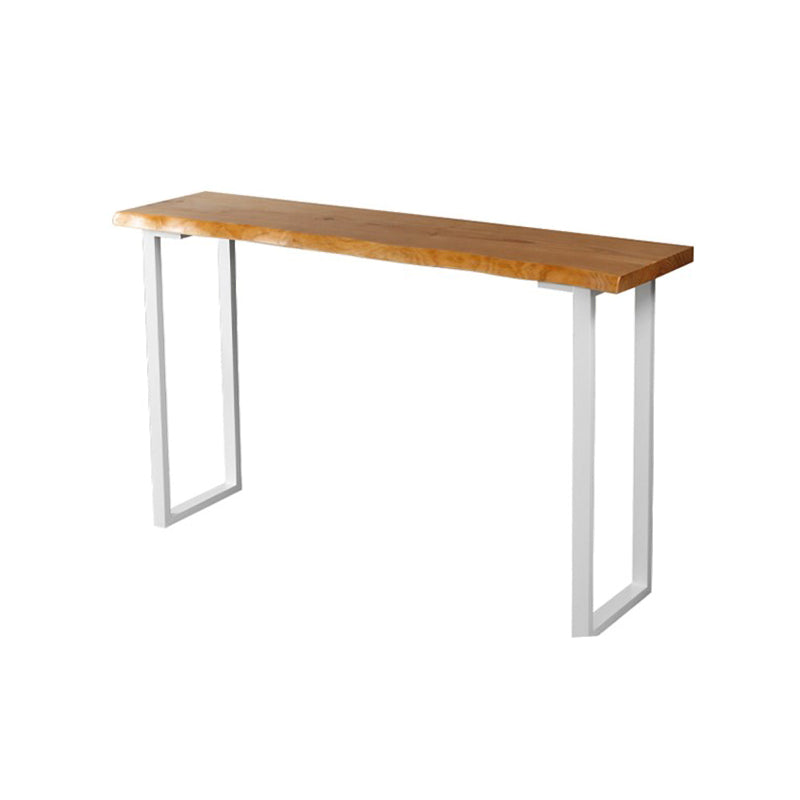 Contemporary Pub Table with Sled Rectangle Pine Wood Top Bar Table Without Chairs Clearhalo 'Bar Furniture' 'Bar Tables' 'bar_tables' 'furn' 'furn_bar_tables' 'Furniture' 'Kitchen & Dining Furniture' 5541860
