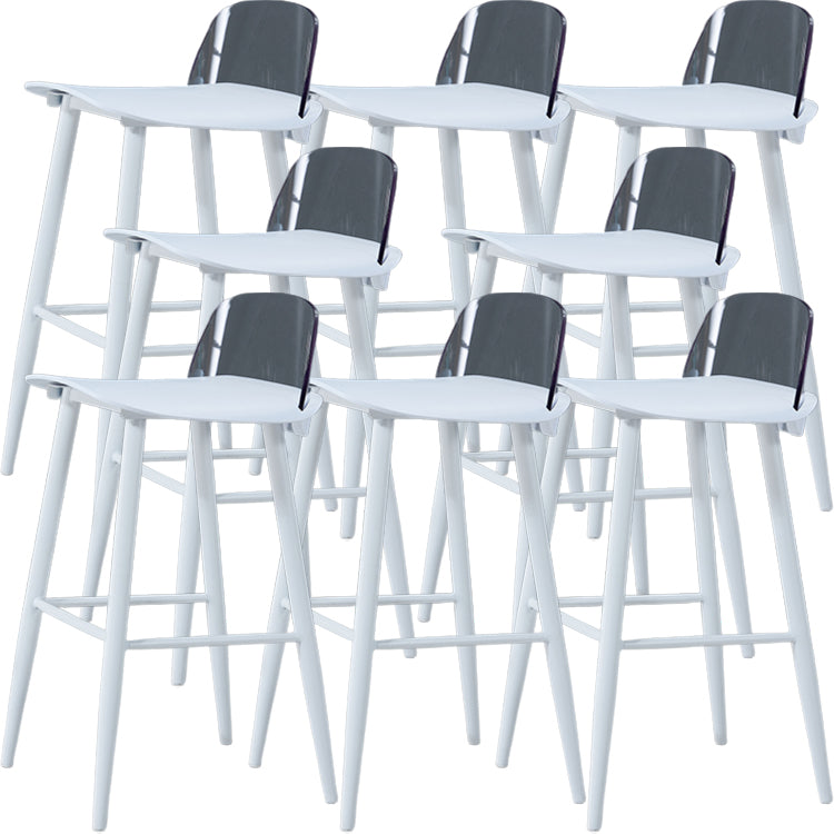 Sgabello da bar rettangolo interno bassa schiena poggiapiedi moderni sgabelli moderni