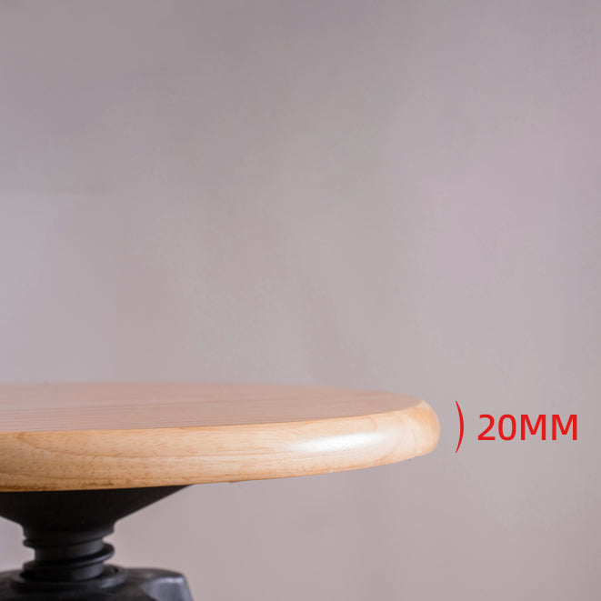 Contemporary Adjustable Height Bar Stool Rubberwood Solid Wood Bar Stool Clearhalo 'Bar Furniture' 'Bar Stools' 'bar_stools' 'furn' 'furn_bar_stools' 'Furniture' 'Kitchen & Dining Furniture' 5542047