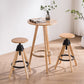 Contemporary Adjustable Height Bar Stool Rubberwood Solid Wood Bar Stool Clearhalo 'Bar Furniture' 'Bar Stools' 'bar_stools' 'furn' 'furn_bar_stools' 'Furniture' 'Kitchen & Dining Furniture' 5542055