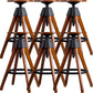 Contemporary Adjustable Height Bar Stool Rubberwood Solid Wood Bar Stool Walnut 6 Piece Set Clearhalo 'Bar Furniture' 'Bar Stools' 'bar_stools' 'furn' 'furn_bar_stools' 'Furniture' 'Kitchen & Dining Furniture' 5542056