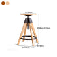 Contemporary Adjustable Height Bar Stool Rubberwood Solid Wood Bar Stool Clearhalo 'Bar Furniture' 'Bar Stools' 'bar_stools' 'furn' 'furn_bar_stools' 'Furniture' 'Kitchen & Dining Furniture' 5542059