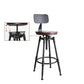 Industrial Metal Barstool Leather Counter Stool in Matte Finish for Home Clearhalo 'Bar Furniture' 'Bar Stools' 'bar_stools' 'furn' 'furn_bar_stools' 'Furniture' 'Kitchen & Dining Furniture' 5542072
