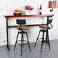 Industrial Metal Barstool Leather Counter Stool in Matte Finish for Home Clearhalo 'Bar Furniture' 'Bar Stools' 'bar_stools' 'furn' 'furn_bar_stools' 'Furniture' 'Kitchen & Dining Furniture' 5542083