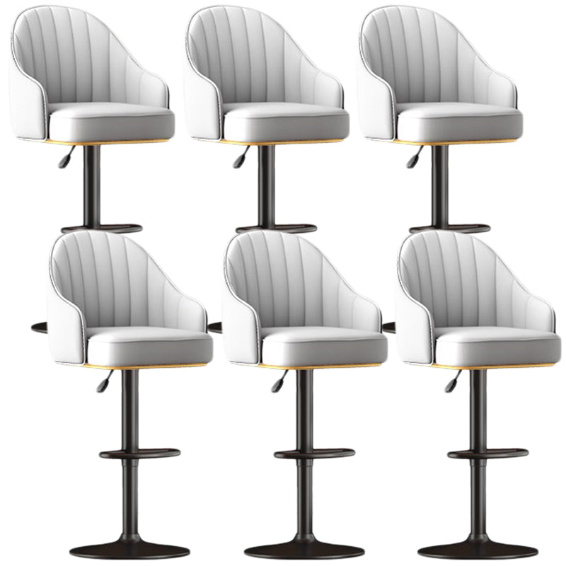 Scandinavian Swivel verstelbare hoogtekruk faux lederen barkruk