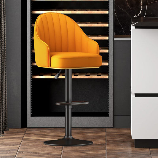 Scandinavian Swivel verstelbare hoogtekruk faux lederen barkruk