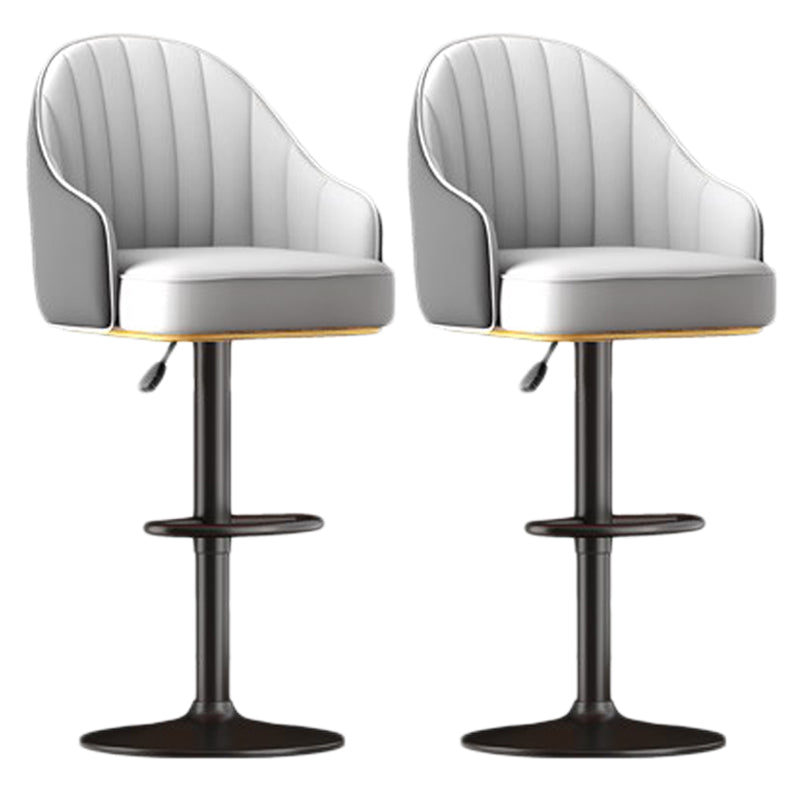 Scandinavian Swivel verstelbare hoogtekruk faux lederen barkruk