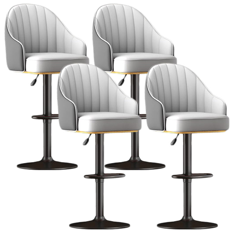 Scandinavian Swivel verstelbare hoogtekruk faux lederen barkruk