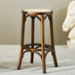 Contemporary Round Footrest Bar Stool Solid Wood Rattan Bar Stool Clearhalo 'Bar Furniture' 'Bar Stools' 'bar_stools' 'furn' 'furn_bar_stools' 'Furniture' 'Kitchen & Dining Furniture' 5542232
