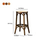 Contemporary Round Footrest Bar Stool Solid Wood Rattan Bar Stool Clearhalo 'Bar Furniture' 'Bar Stools' 'bar_stools' 'furn' 'furn_bar_stools' 'Furniture' 'Kitchen & Dining Furniture' 5542244