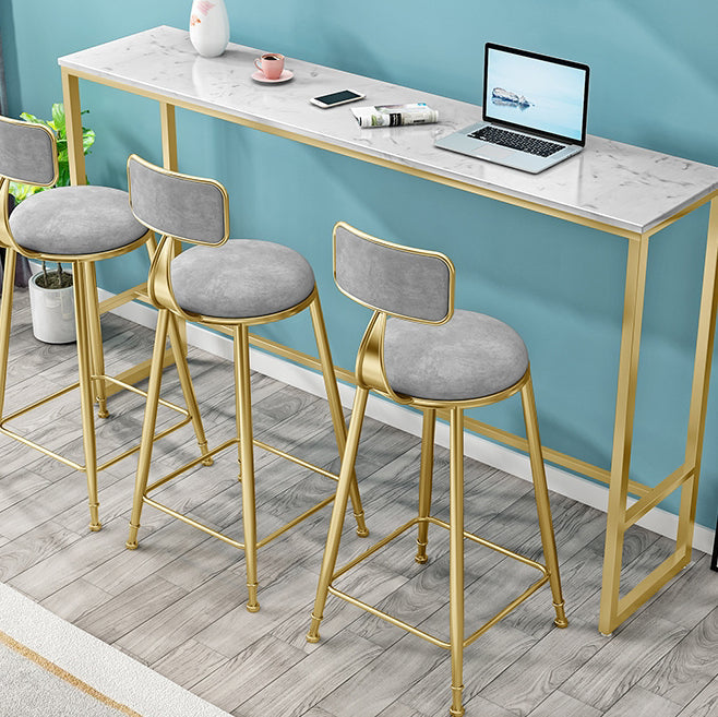 Juego de mesa de pub de barra de mármol glamos 1/2/4 piezas de pub al altura de la altura del mostrador de la tienda rectángulo