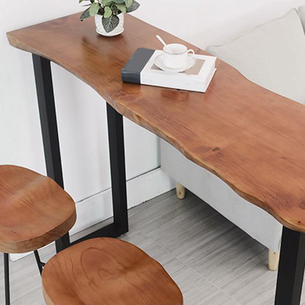 Set de mostrador de madera maciza industrial 1/2/3 Piezas taburete de bar de sala de estar y mesa