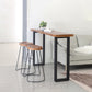 Set de mostrador de madera maciza industrial 1/2/3 Piezas taburete de bar de sala de estar y mesa