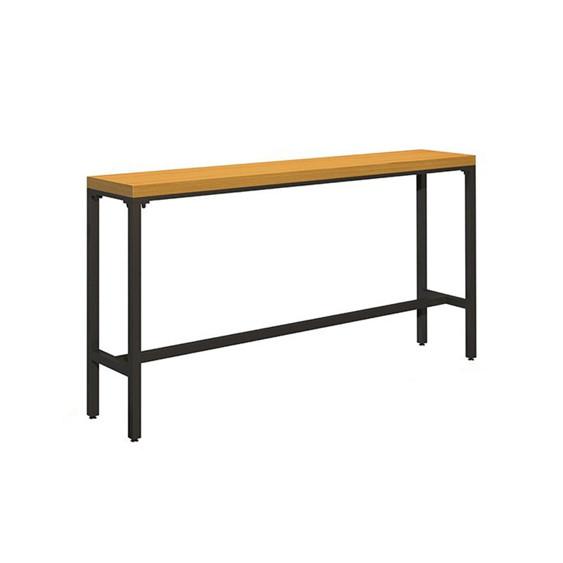 Industrial 1/6/11 Pieces Bar Table Set Rectangle Pine Wood Counter Table for Dining Room Wood 87"L x 16"W Clearhalo 'Bar Furniture' 'furn' 'furn_home_bar_bar_sets' 'Furniture' 'Home Bars & Bar Sets' 'home_bar_bar_sets' 'Kitchen & Dining Furniture' 5542468