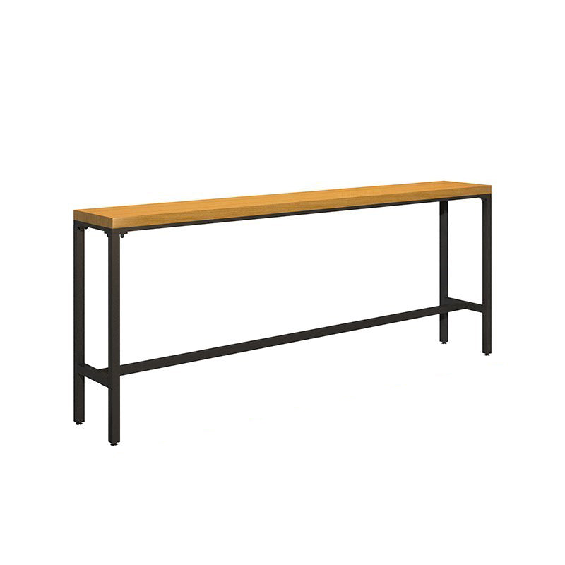 Industrial 1/6/11 Pieces Bar Table Set Rectangle Pine Wood Counter Table for Dining Room Wood 94"L x 16"W Clearhalo 'Bar Furniture' 'furn' 'furn_home_bar_bar_sets' 'Furniture' 'Home Bars & Bar Sets' 'home_bar_bar_sets' 'Kitchen & Dining Furniture' 5542470