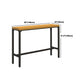 Industrial 1/6/11 Pieces Bar Table Set Rectangle Pine Wood Counter Table for Dining Room Clearhalo 'Bar Furniture' 'furn' 'furn_home_bar_bar_sets' 'Furniture' 'Home Bars & Bar Sets' 'home_bar_bar_sets' 'Kitchen & Dining Furniture' 5542480