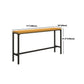 Industrial 1/6/11 Pieces Bar Table Set Rectangle Pine Wood Counter Table for Dining Room Clearhalo 'Bar Furniture' 'furn' 'furn_home_bar_bar_sets' 'Furniture' 'Home Bars & Bar Sets' 'home_bar_bar_sets' 'Kitchen & Dining Furniture' 5542482