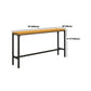 Industrial 1/6/11 Pieces Bar Table Set Rectangle Pine Wood Counter Table for Dining Room Clearhalo 'Bar Furniture' 'furn' 'furn_home_bar_bar_sets' 'Furniture' 'Home Bars & Bar Sets' 'home_bar_bar_sets' 'Kitchen & Dining Furniture' 5542483