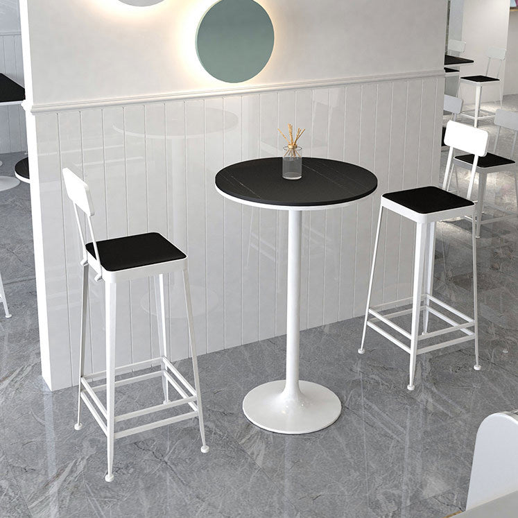 Set di altezza da banco interno moderna 1/2/3 pezzi set da pranzo per pub in pietra rotonda