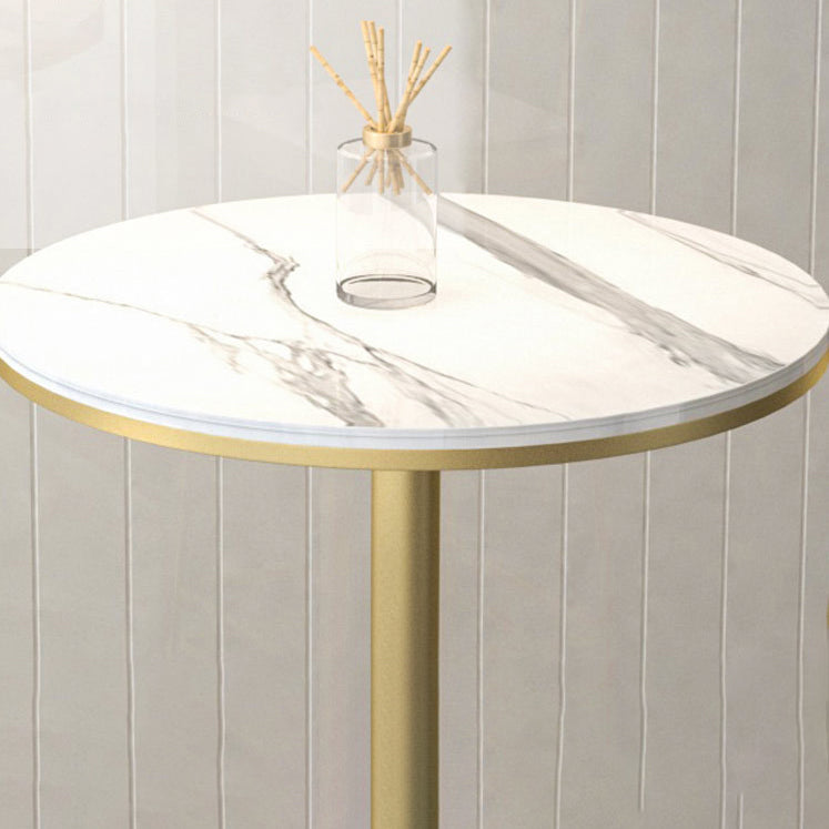 Set di altezza da banco interno moderna 1/2/3 pezzi set da pranzo per pub in pietra rotonda