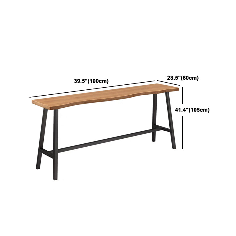 Rectangle industriel en bois massif top table ensemble 1/5/9 Pièces Table de comptoir avec tabourets