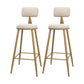 Glam Indoor Bar Stool and Table Set 1/2/3 Pieces White Table and Stool Set White 30"H Stools (Set of 2) Clearhalo 'Bar Furniture' 'furn' 'furn_home_bar_bar_sets' 'Furniture' 'Home Bars & Bar Sets' 'home_bar_bar_sets' 'Kitchen & Dining Furniture' 5542583
