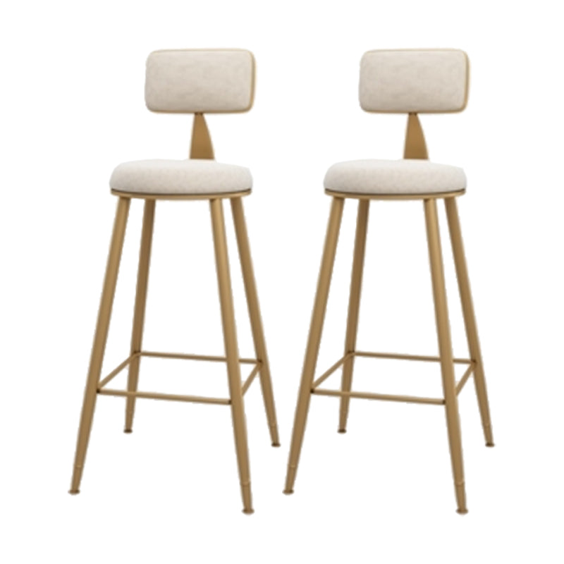 Glam Indoor Bar Stool and Table Set 1/2/3 Pieces White Table and Stool Set White 30"H Stools (Set of 2) Clearhalo 'Bar Furniture' 'furn' 'furn_home_bar_bar_sets' 'Furniture' 'Home Bars & Bar Sets' 'home_bar_bar_sets' 'Kitchen & Dining Furniture' 5542583