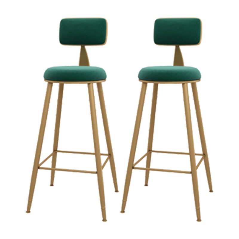 Glam Indoor Bar Stool and Table Set 1/2/3 Pieces White Table and Stool Set Green 30"H Stools (Set of 2) Clearhalo 'Bar Furniture' 'furn' 'furn_home_bar_bar_sets' 'Furniture' 'Home Bars & Bar Sets' 'home_bar_bar_sets' 'Kitchen & Dining Furniture' 5542590
