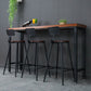 Industrial Rectangle Pine Wood Bar Table Set 1/4 Pieces Counter Table with High Stools Clearhalo 'Bar Furniture' 'furn' 'furn_home_bar_bar_sets' 'Furniture' 'Home Bars & Bar Sets' 'home_bar_bar_sets' 'Kitchen & Dining Furniture' 5542621