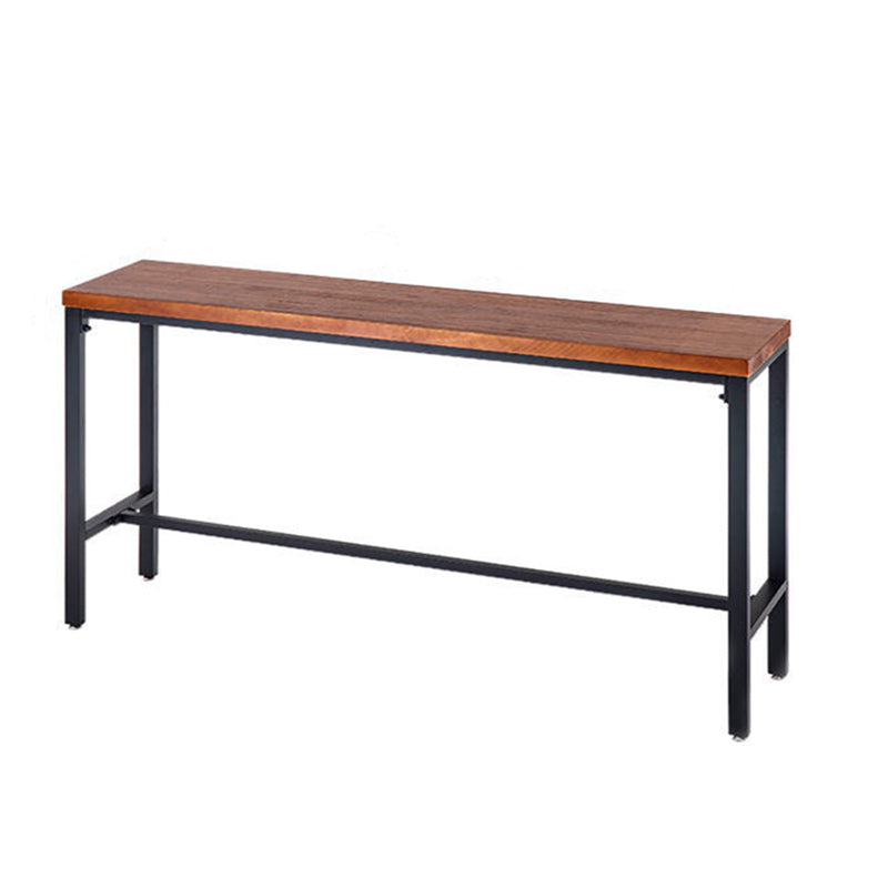 Industrial Rectangle Pine Wood Bar Table Set 1/4 Pieces Counter Table with High Stools Clearhalo 'Bar Furniture' 'furn' 'furn_home_bar_bar_sets' 'Furniture' 'Home Bars & Bar Sets' 'home_bar_bar_sets' 'Kitchen & Dining Furniture' 5542624