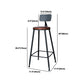 Industrial Rectangle Pine Wood Bar Table Set 1/4 Pieces Counter Table with High Stools Clearhalo 'Bar Furniture' 'furn' 'furn_home_bar_bar_sets' 'Furniture' 'Home Bars & Bar Sets' 'home_bar_bar_sets' 'Kitchen & Dining Furniture' 5542630
