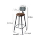 Industrial Rectangle Pine Wood Bar Table Set 1/4 Pieces Counter Table with High Stools Clearhalo 'Bar Furniture' 'furn' 'furn_home_bar_bar_sets' 'Furniture' 'Home Bars & Bar Sets' 'home_bar_bar_sets' 'Kitchen & Dining Furniture' 5542631