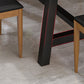 Juego de comedor industrial de 1/2/7 piezas, juego de comedor interior rectangular de madera maciza