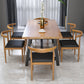 Juego de comedor industrial de 1/2/7 piezas, juego de comedor interior rectangular de madera maciza