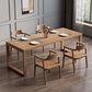 Set da pranzo moderno da 1/2/4/5/7 pezzi Set da pranzo per interni con doppio piedistallo in legno massello di pino
