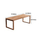 Set da pranzo moderno da 1/2/4/5/7 pezzi Set da pranzo per interni con doppio piedistallo in legno massello di pino