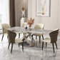 Modern Style Sintered Stone Dining Table Set 1/2/5/6 Pieces Dining Set 6 Pieces: Table, 5 Chairs Clearhalo 'Dining Room Sets' 'Dining Tables & Seating' 'dining_room_set' 'furn' 'furn_dining_room_set' 'Furniture' 'Kitchen & Dining Furniture' 5542718