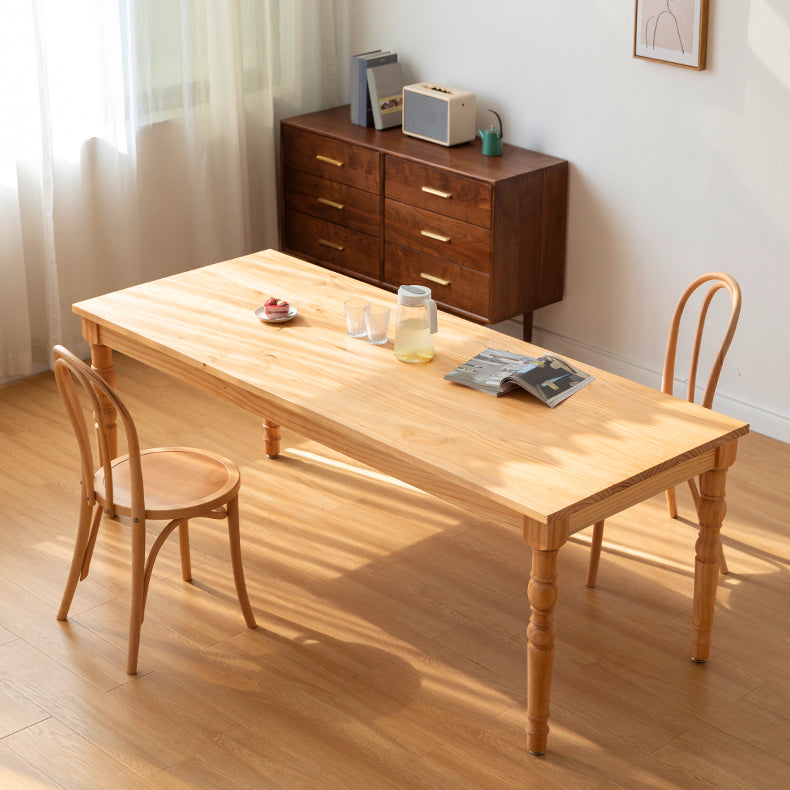 Solid Wood 1/2/3/7 Pieces Dining Set Modern Dining Furniture Set /Separate Items 3 Pieces: Table, 2 Wood Chairs Clearhalo 'Dining Room Sets' 'Dining Tables & Seating' 'dining_room_set' 'furn' 'furn_dining_room_set' 'Furniture' 'Kitchen & Dining Furniture' 5542755